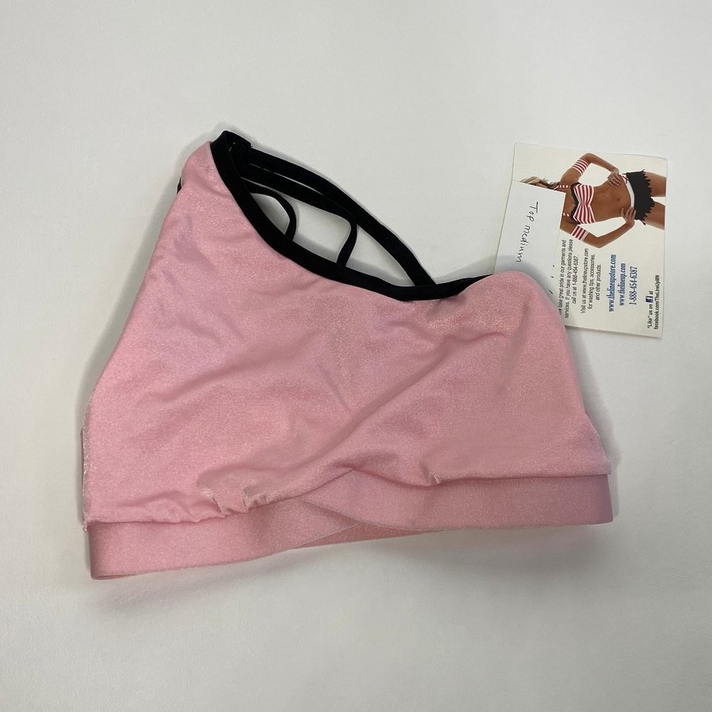 One Shoulder Dance/Cheer Bra Top - Size Medium